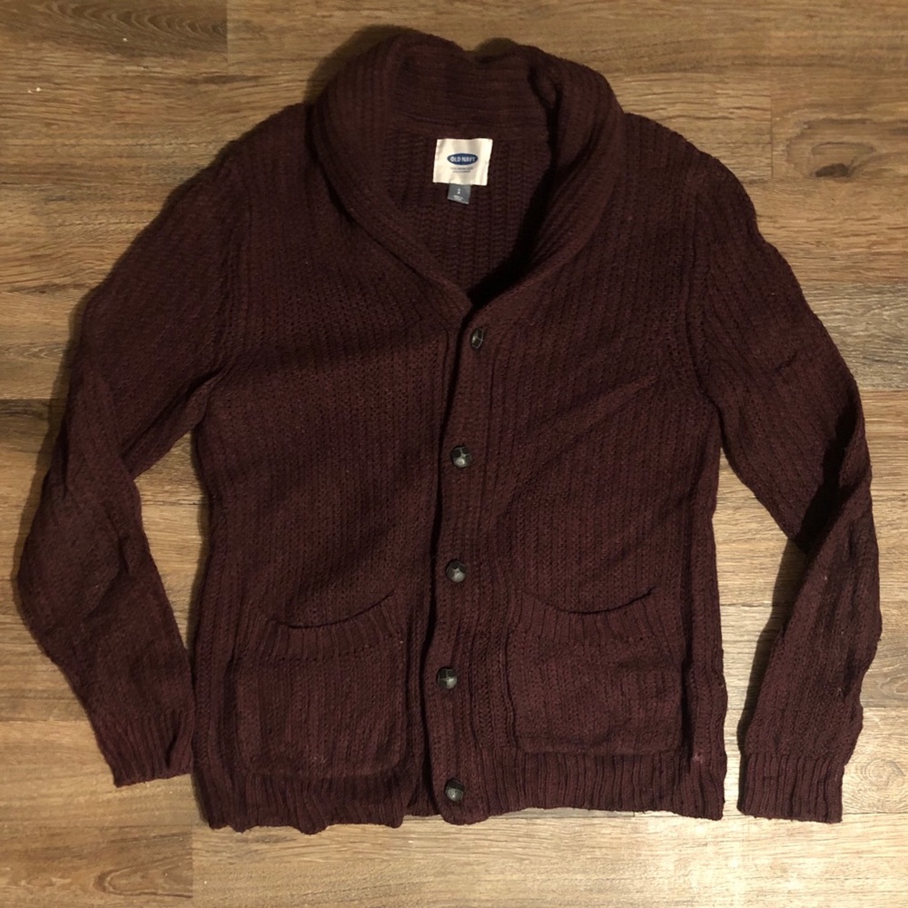 Burgundy Cardigan